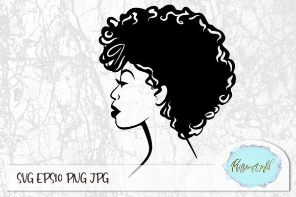 African American Woman SVG