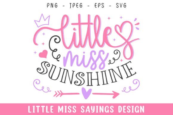 Little Miss Sunshine Svg Design
