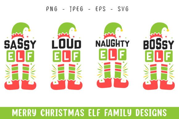 Merry Christmas Elf Character Svg Design