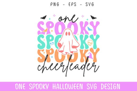 One Spooky Cheerleader Halloween Boo Svg