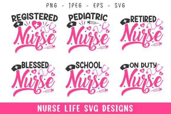 Professional Nurse Life Svg Designs
