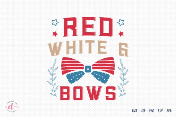 Red White Bows - 4th of July SVG