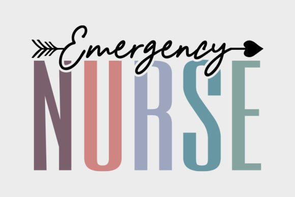Retro Nurse SVG Design, Emergency Nurse