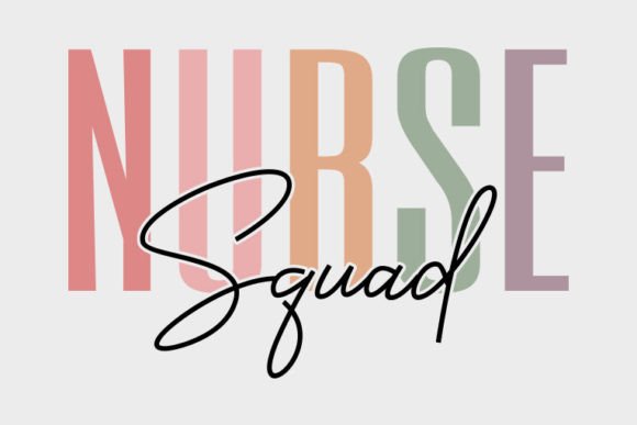 Retro Nurse SVG Design, Nurse Squad