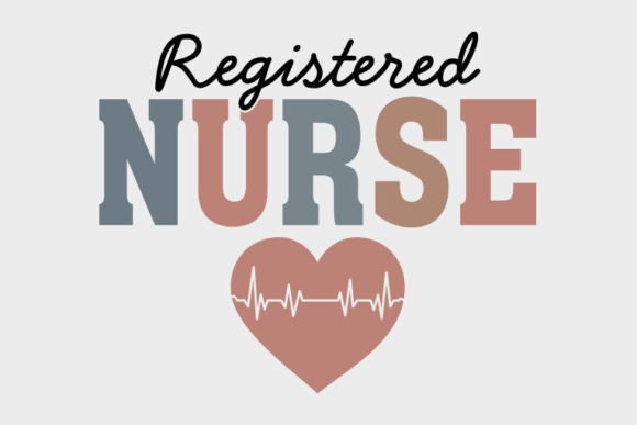 Retro Nurse SVG Design, Registered Nurse
