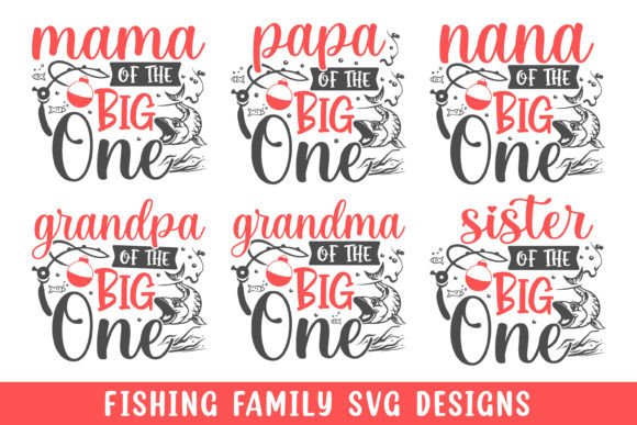 The Big One Fishing Svg Designs